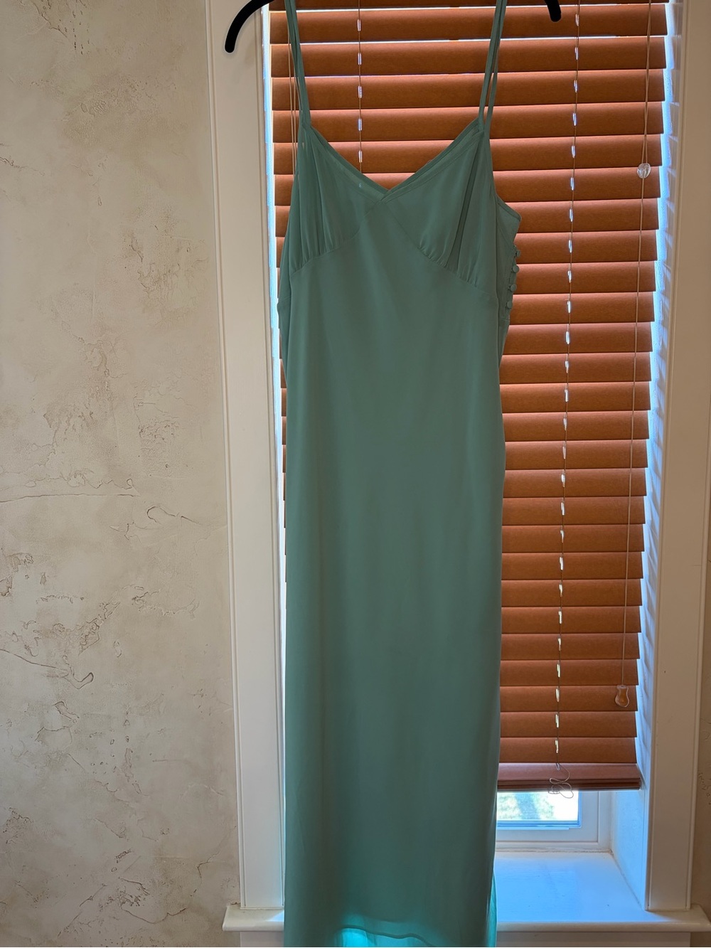 Madewell Sage Green Slip Dress